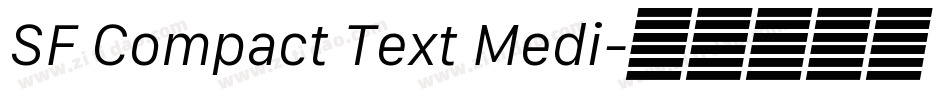 SF Compact Text Medi字体转换